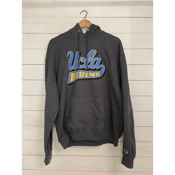 UCLA Bruins‎ Champion Embroidered Pullover Sweatshirt Hoodie Charcoal Gray XL - Picture 1 of 6